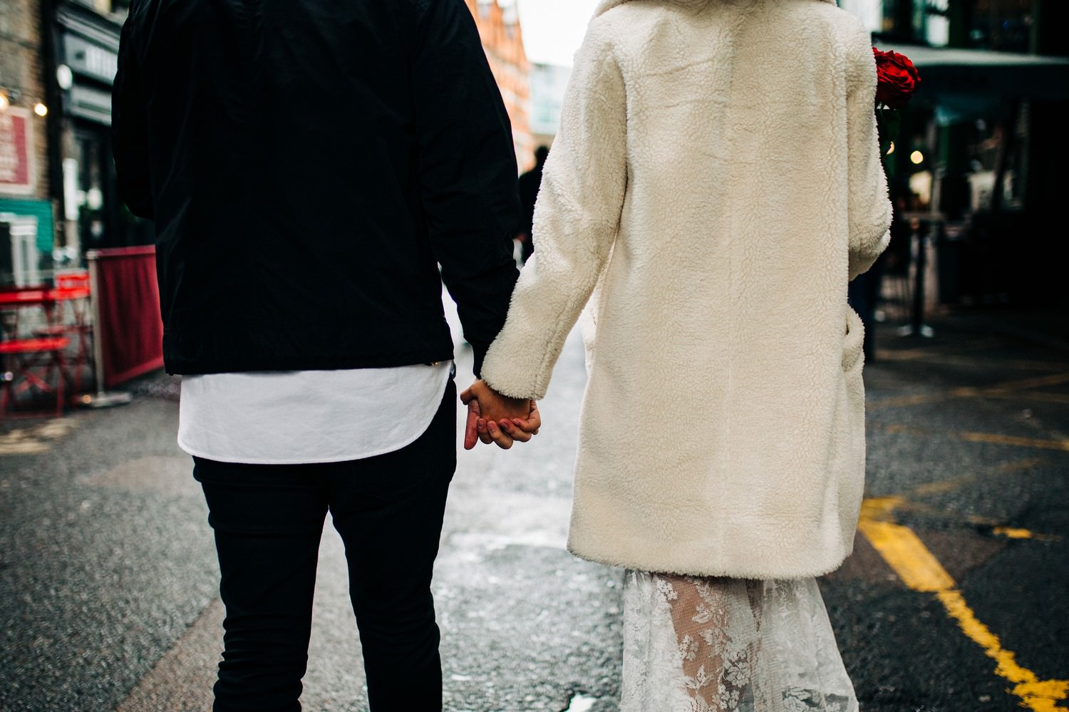 Relaxed engagement shoot at Borough Market, South Bank, London