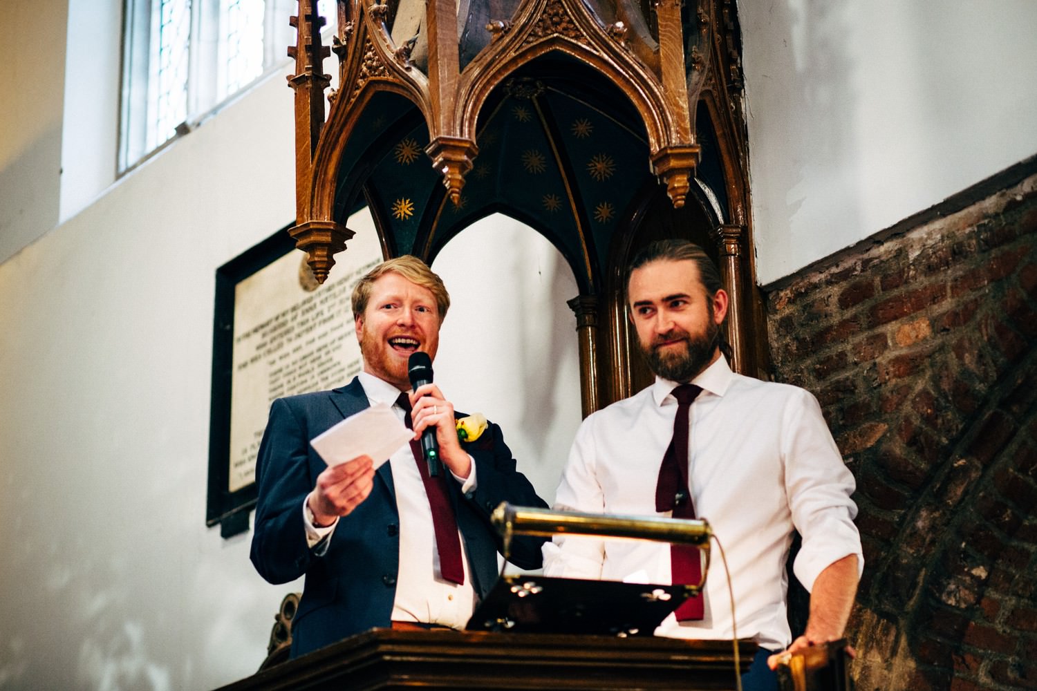 Relaxed urban wedding photography at The Old Church, Stoke Newington, London