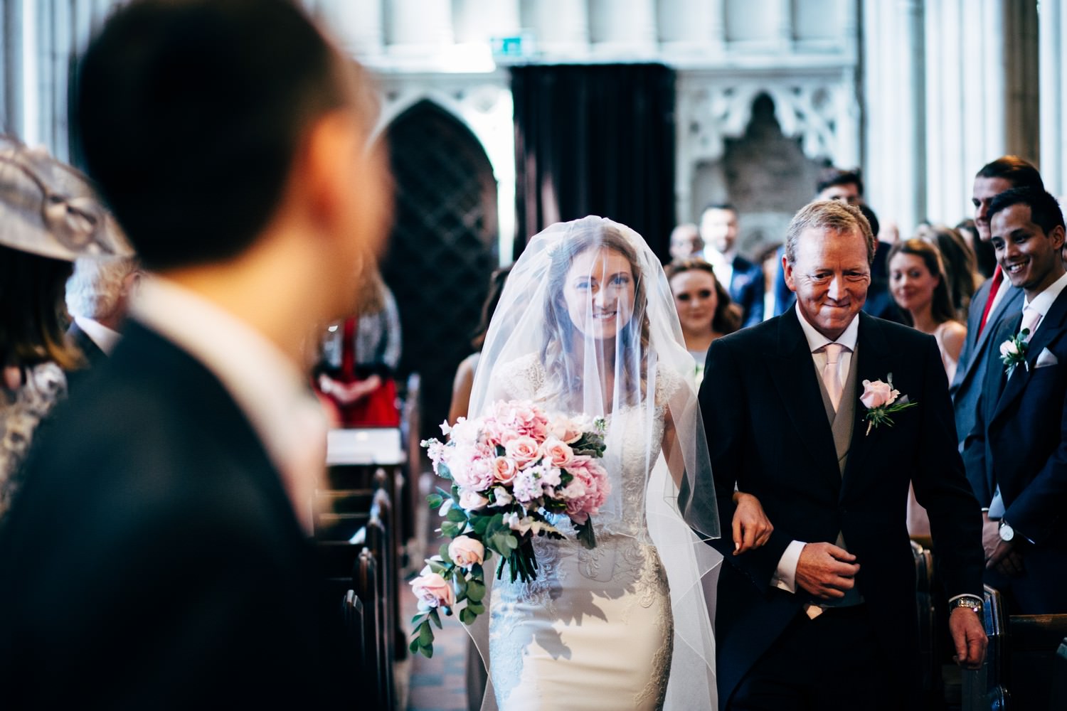 Relaxed wedding photography at a Deer Park Country House Hotel, Devon church wedding