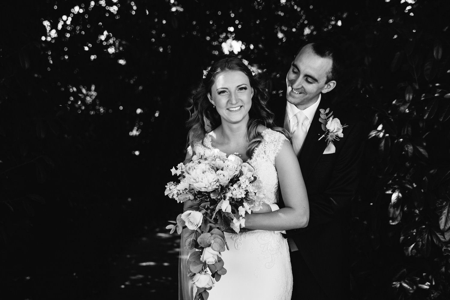 Relaxed wedding photography at a Deer Park Country House Hotel, Devon church wedding