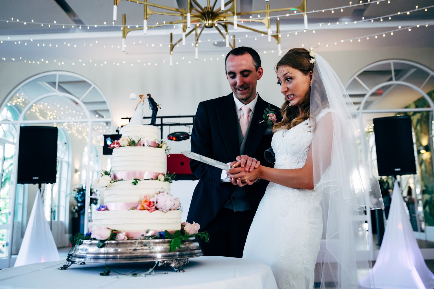 Relaxed wedding photography at a Deer Park Country House Hotel, Devon church wedding