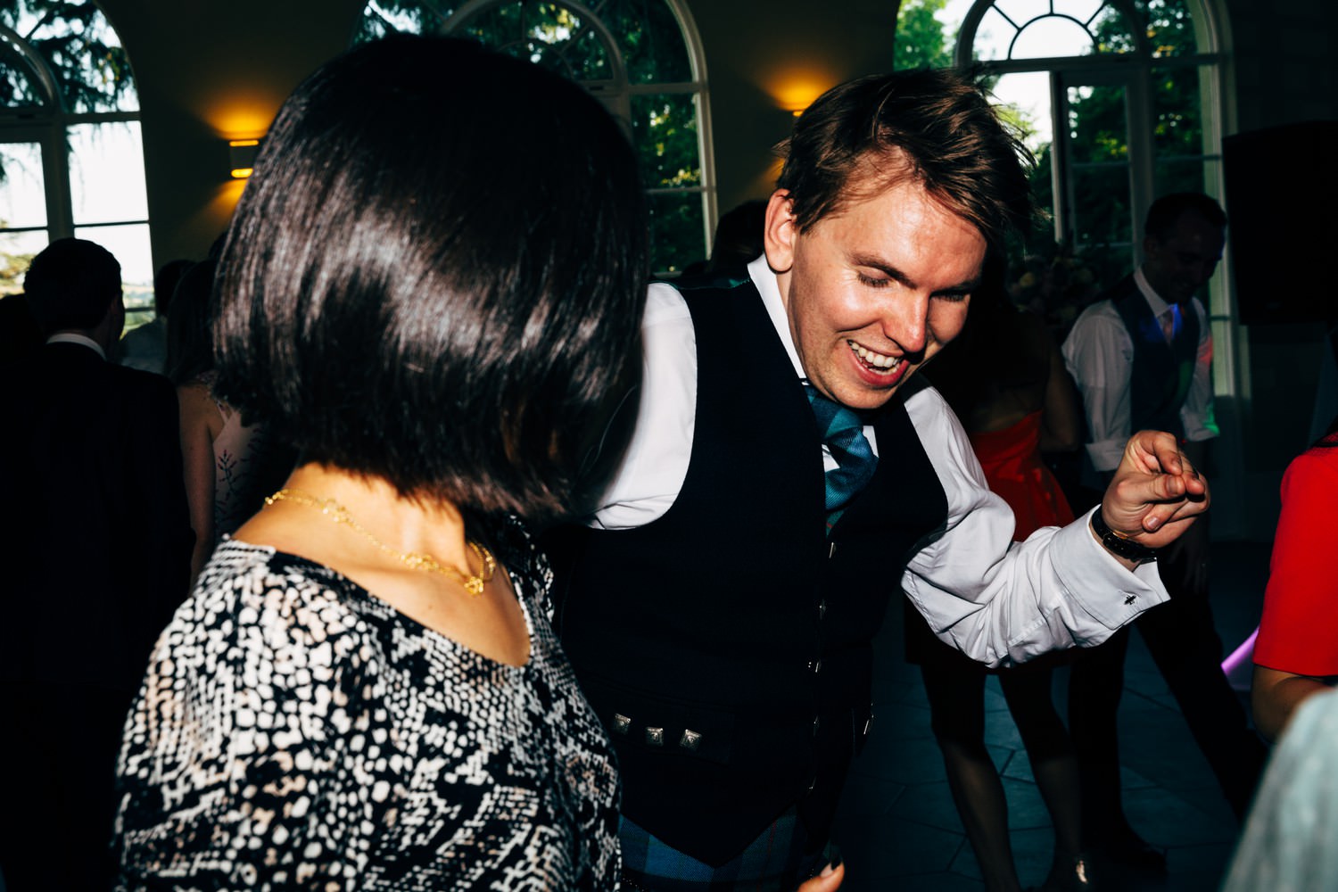 Relaxed wedding photography at a Deer Park Country House Hotel, Devon church wedding