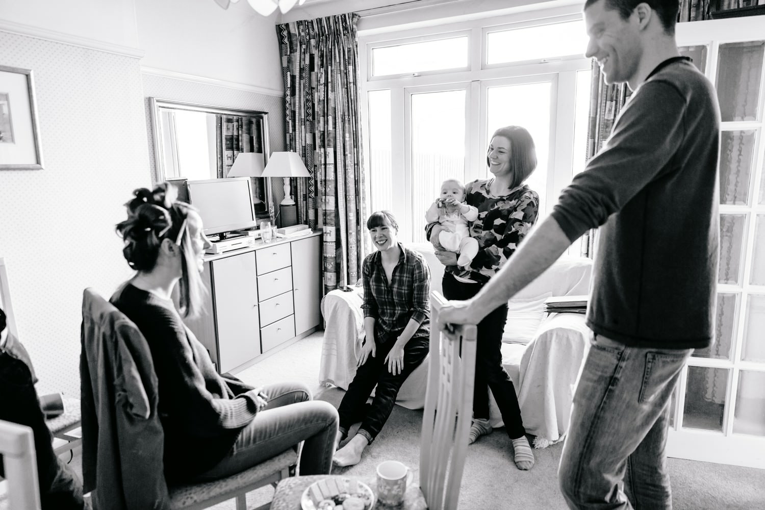 Relaxed pub wedding photography at Victoria Stakes, Muswell Hill, London