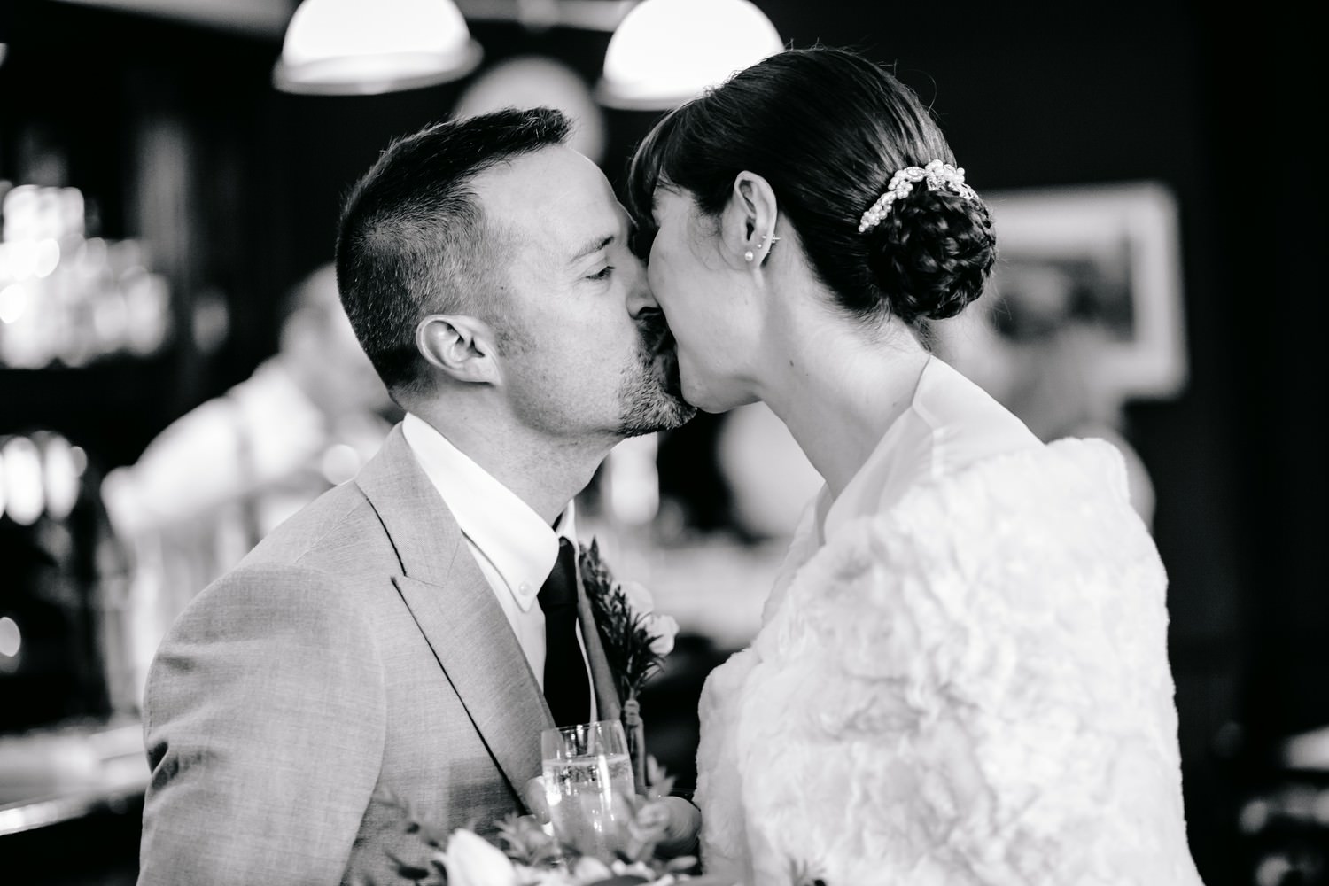 Relaxed pub wedding photography at Victoria Stakes, Muswell Hill, London