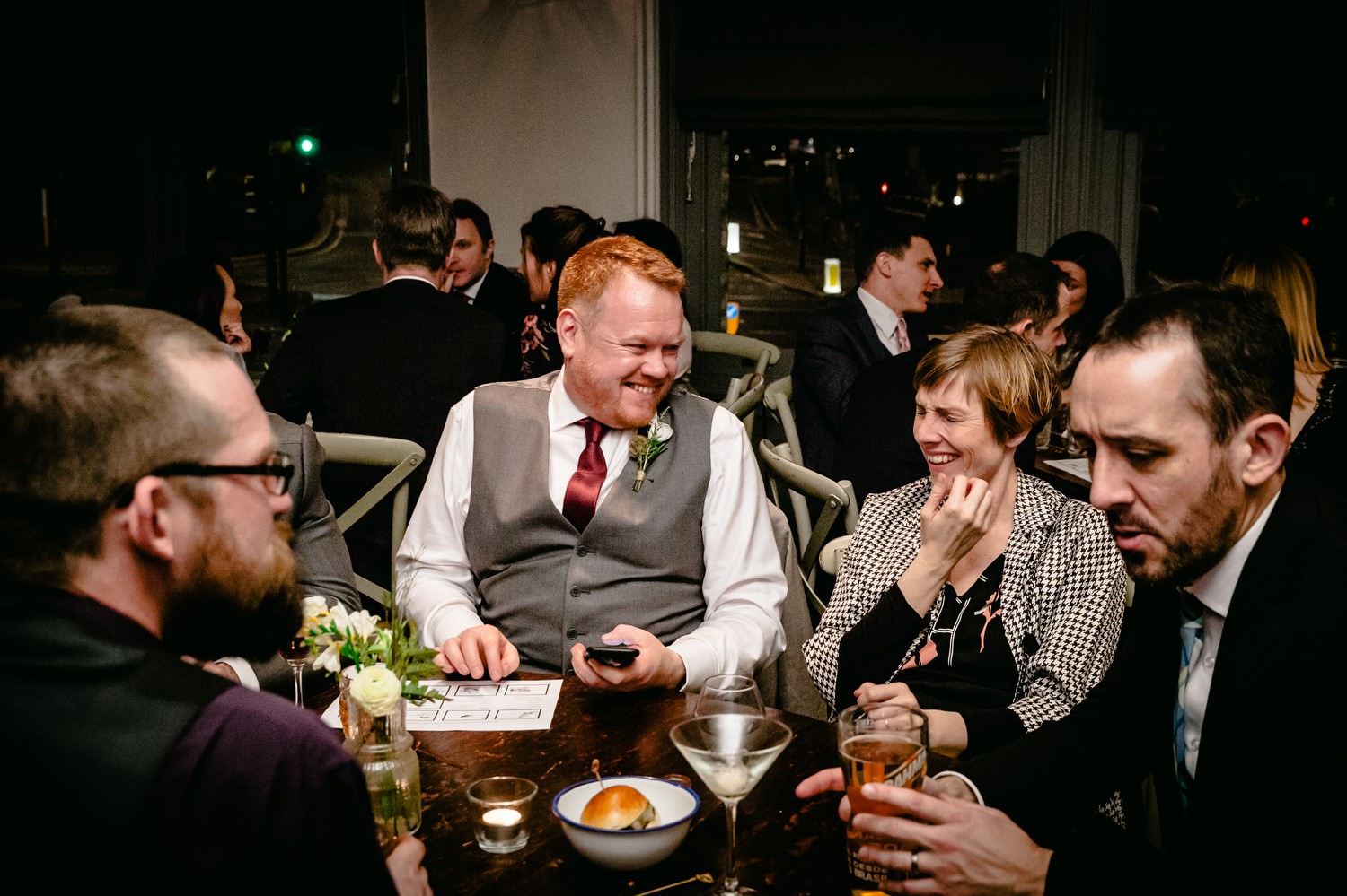 Relaxed pub wedding photography at Victoria Stakes, Muswell Hill, London