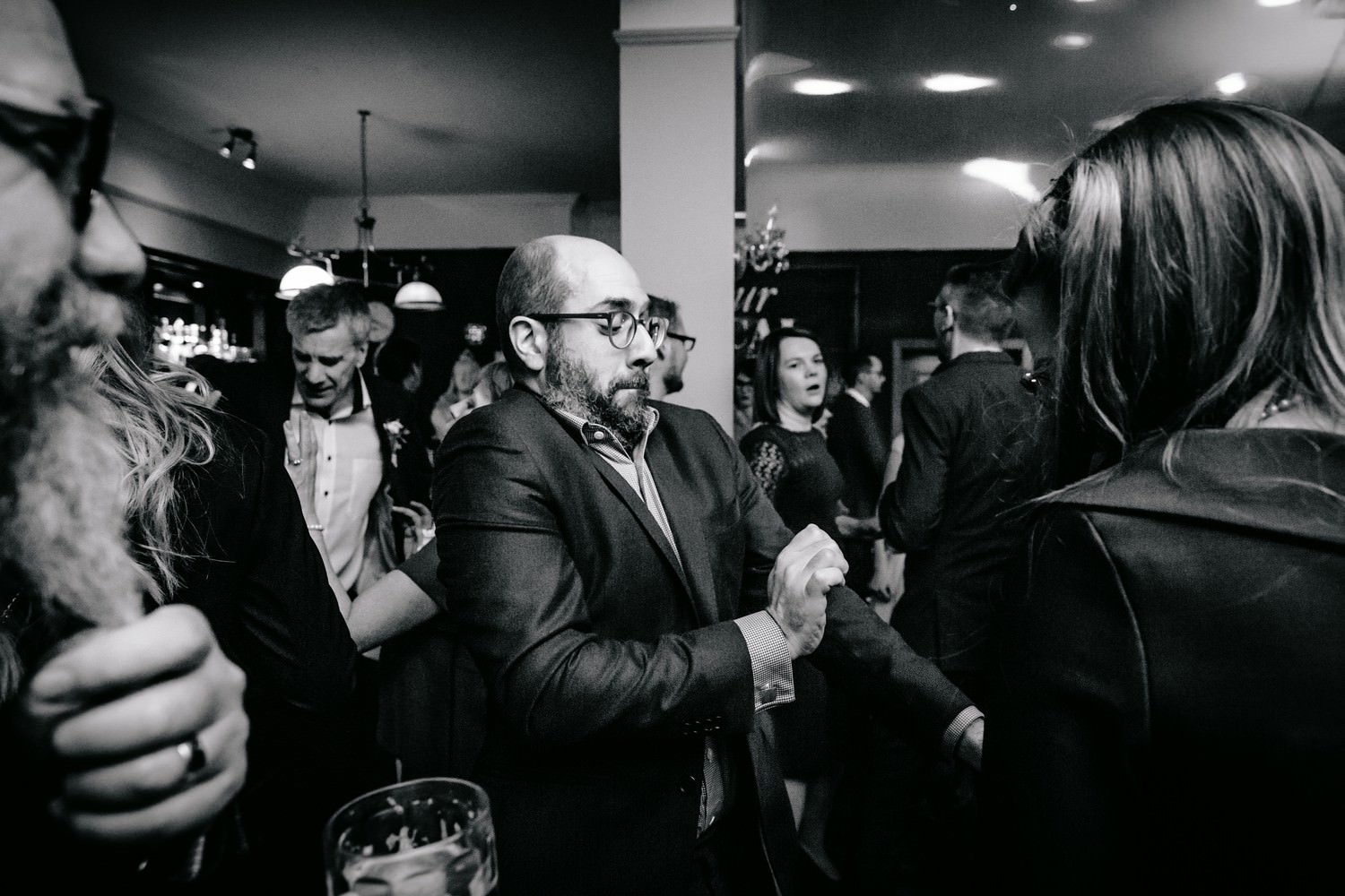 Relaxed pub wedding photography at Victoria Stakes, Muswell Hill, London