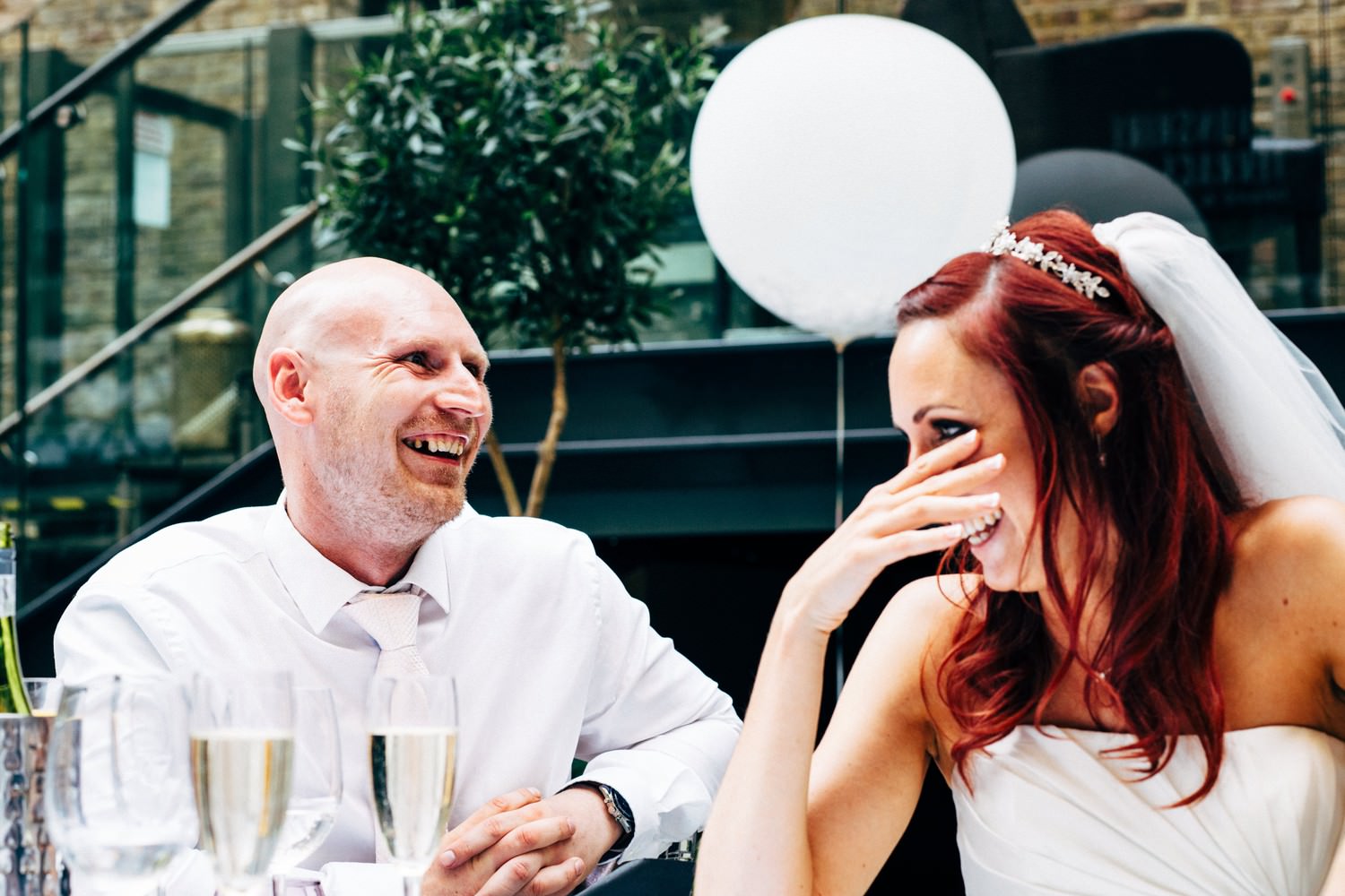 Relaxed urban wedding photography at Devonshire Terrace, London