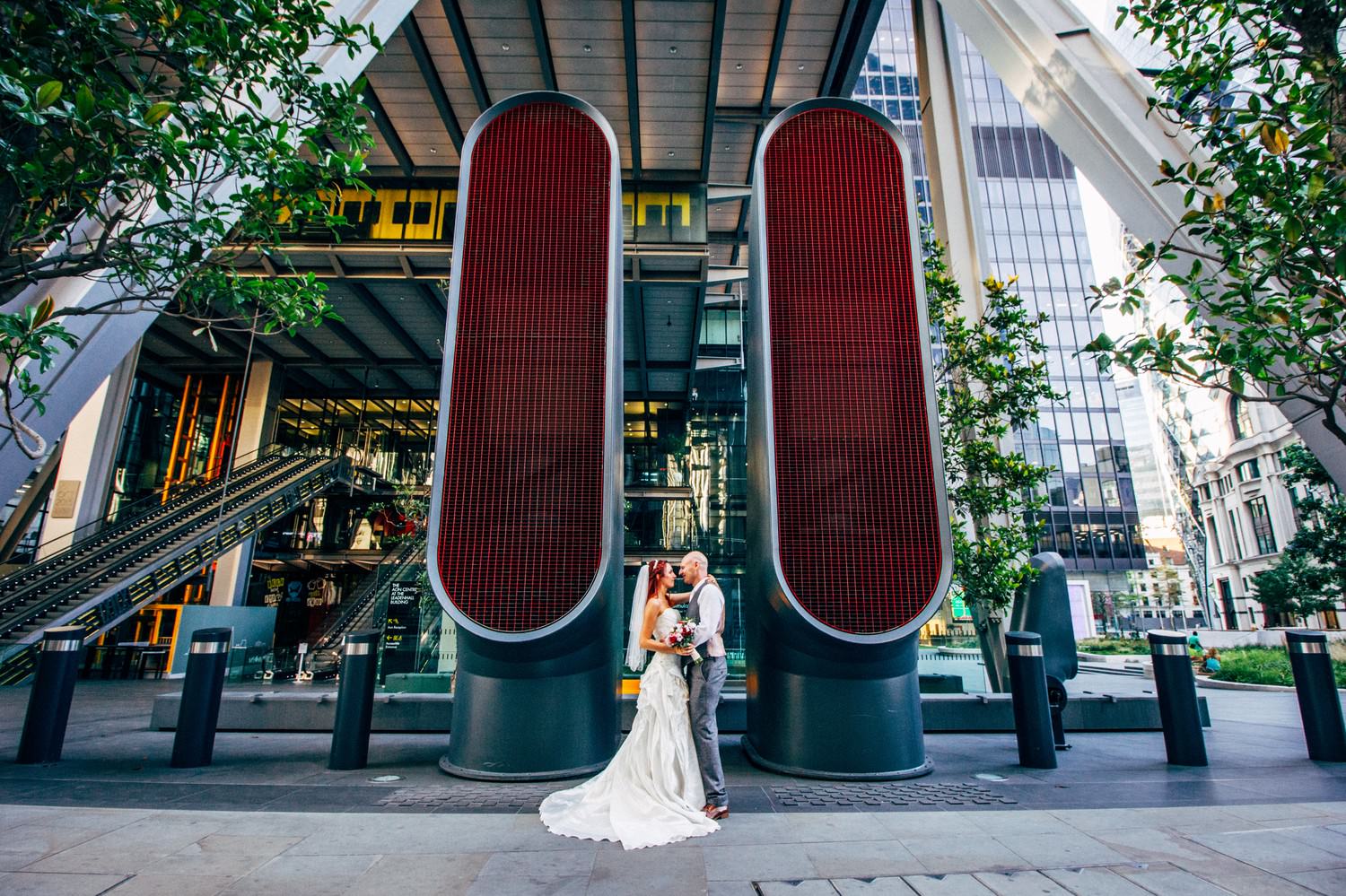 Relaxed urban wedding photography at Devonshire Terrace, London