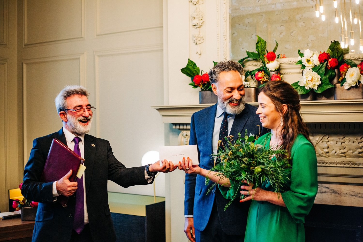 Relaxed Hackney wedding photography at Old Marylebone Town Hall and Jones & Sons, London