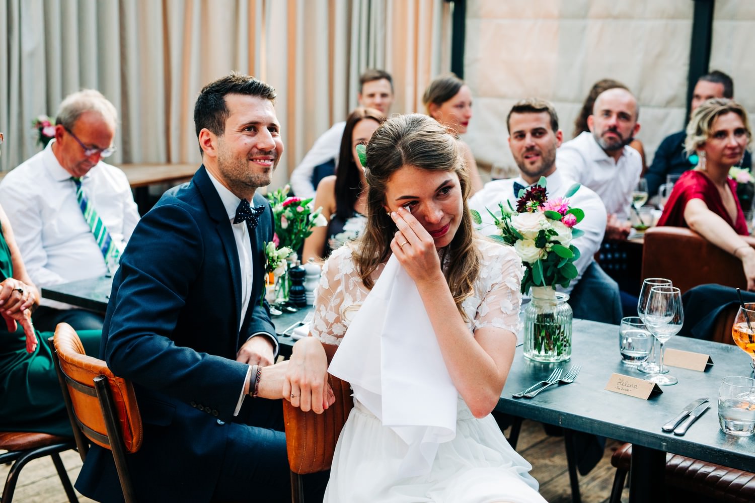 Relaxed pub wedding photography in Edinburgh