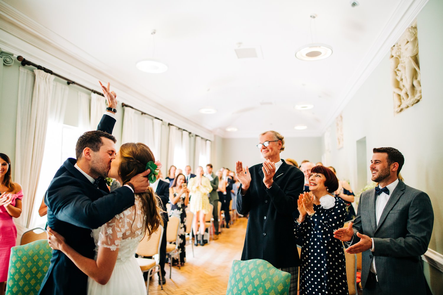 Relaxed pub wedding photography in Edinburgh