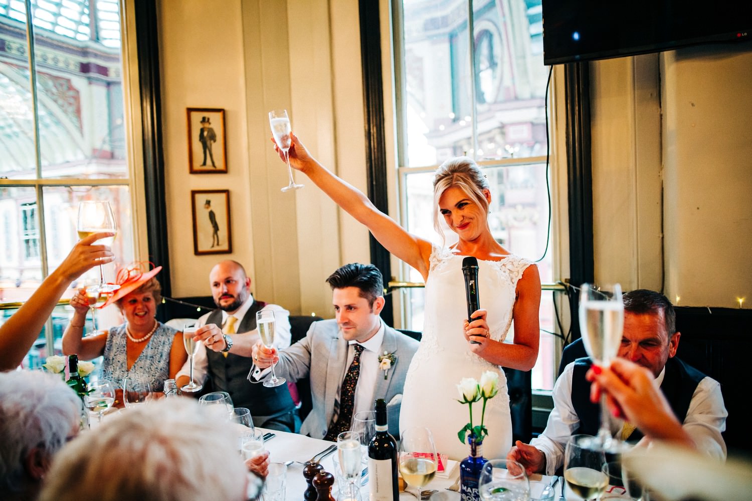 Relaxed pub wedding photography in Scotland