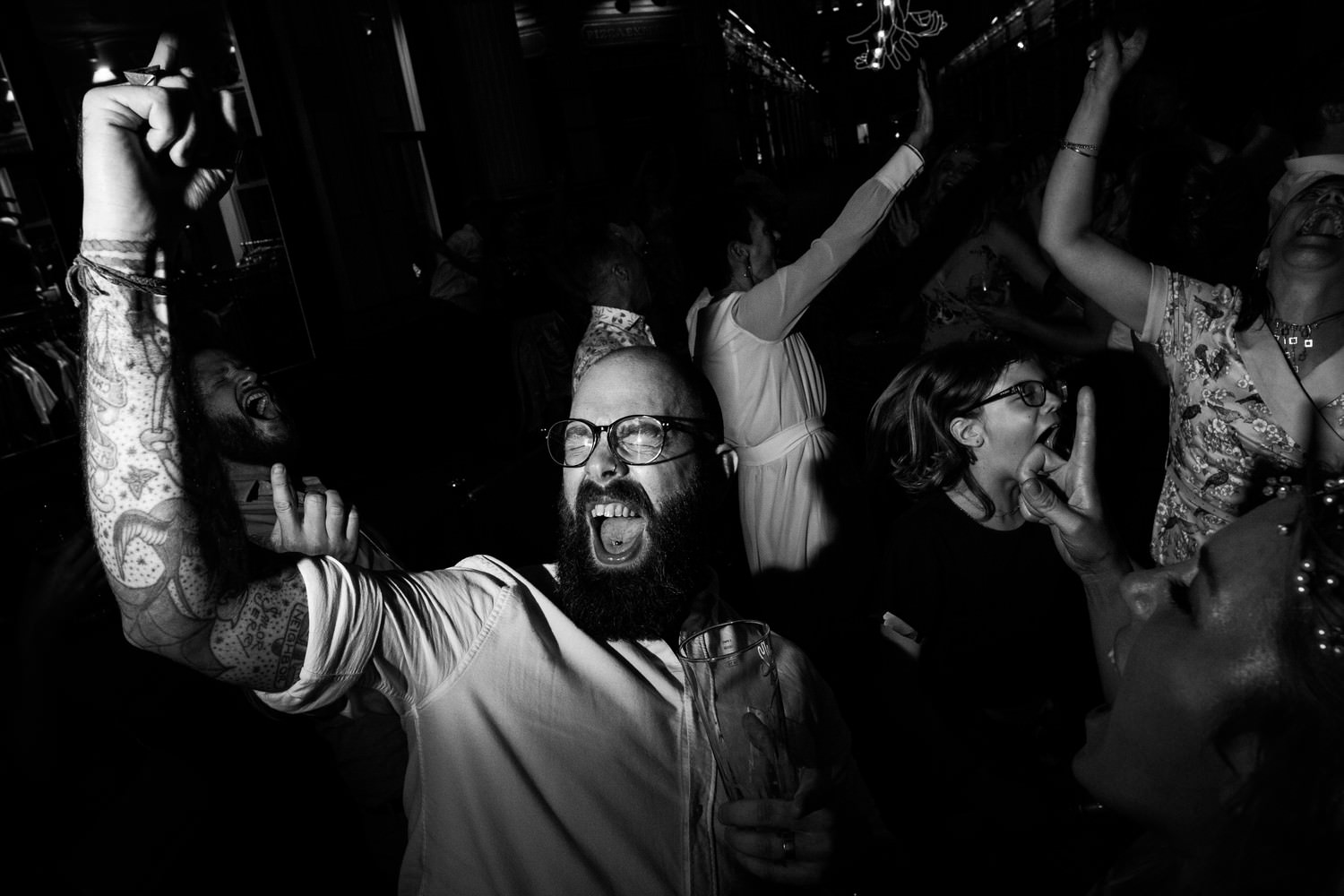 Relaxed pub wedding photography in Scotland