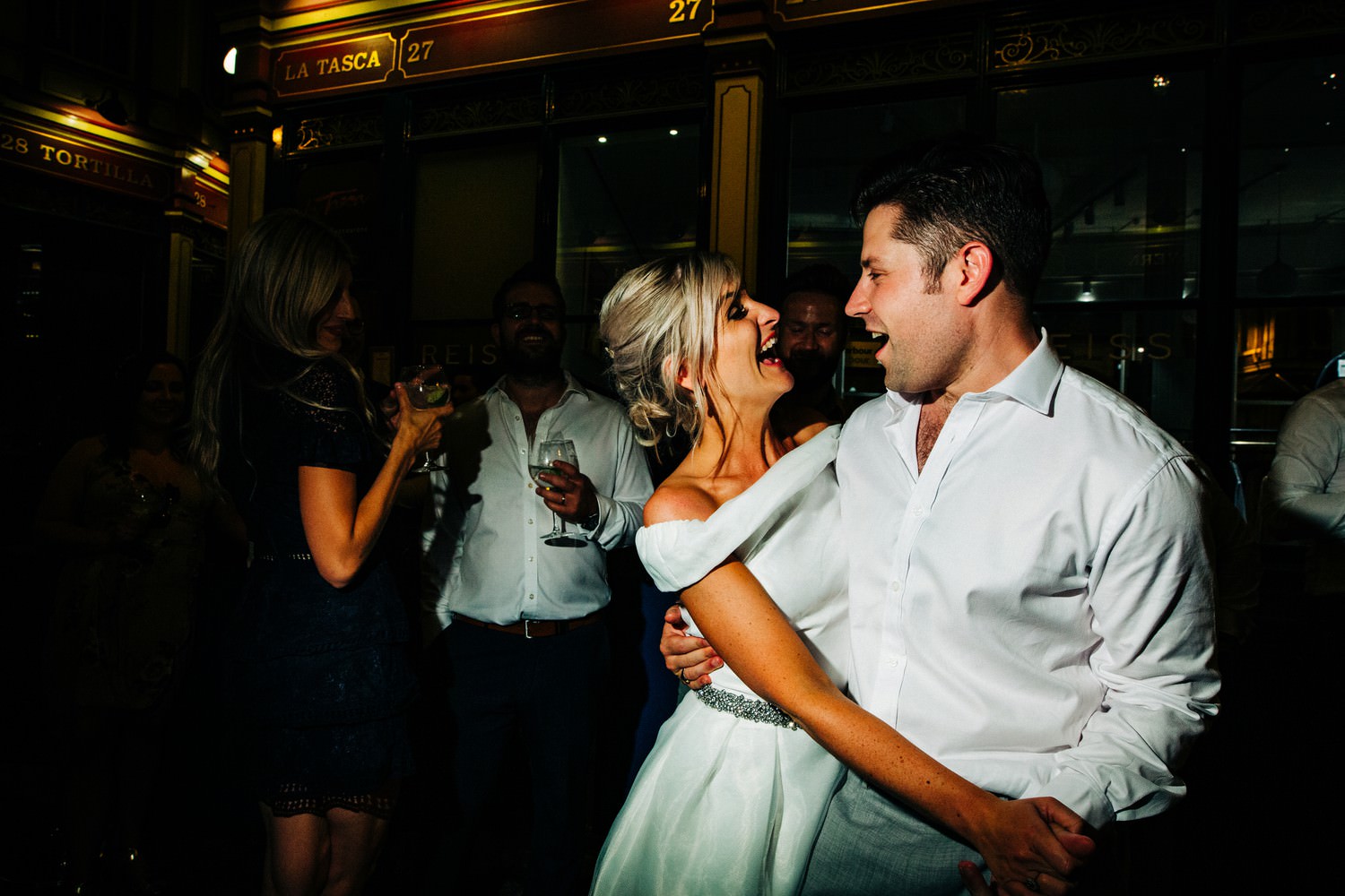 Relaxed pub wedding photography in Scotland