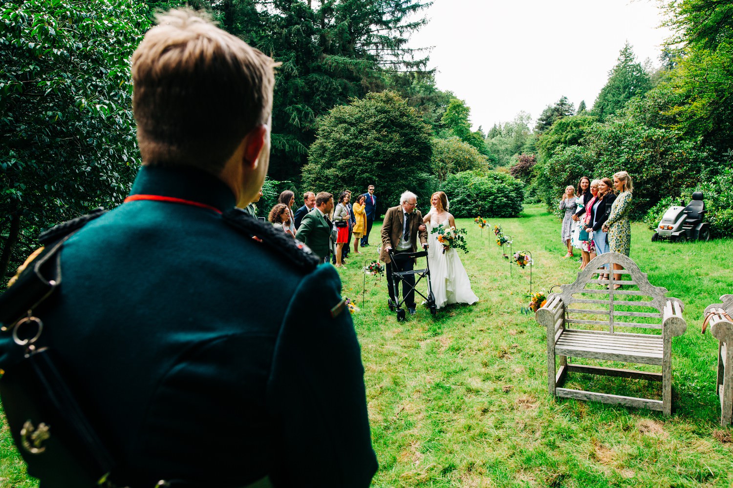 Relaxed Scottish Borders wedding photography near Edinburgh