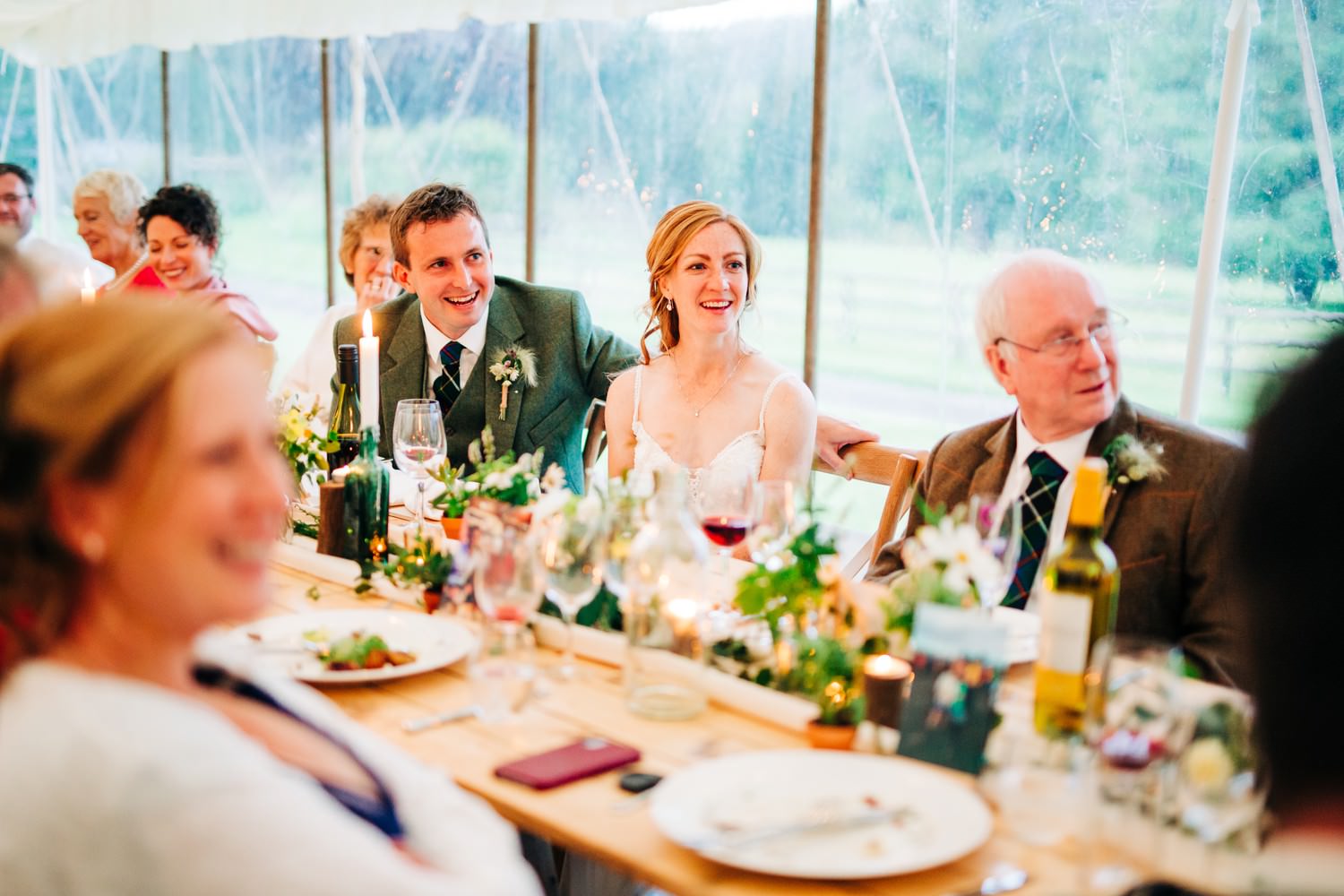 Relaxed Scottish Borders wedding photography near Edinburgh