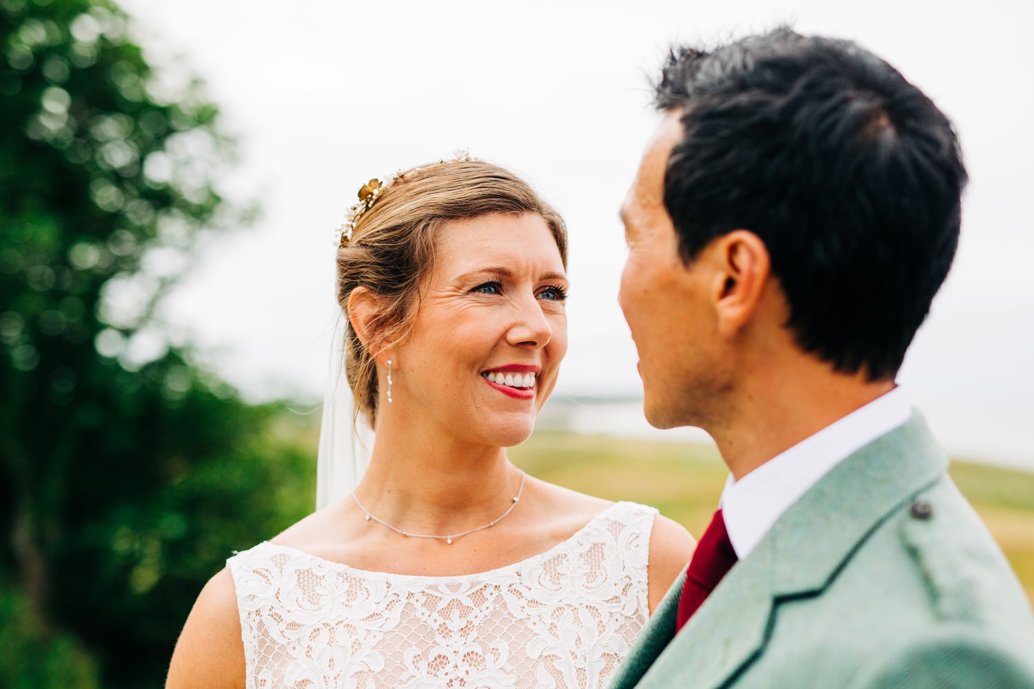 Relaxed East Lothian Scottish church wedding photography in North Berwick