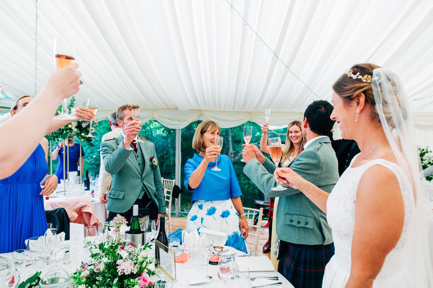 Relaxed East Lothian Scottish church wedding photography in North Berwick